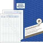 AVERY Zweckform Formularbuch Haush altsbuch, A5, 36 Blatt (7200201)