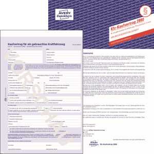 Zweckform Kaufvertrag - gebrauchtes Kfz, DIN A4, selbstdurchschreibend