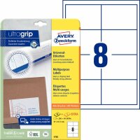 Zweckform 4782 Universal-Etiketten ultragrip - 97 x 67,7...