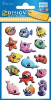 Zweckform 53159 Kidssticker Schmucketikett 3D Meerestiere