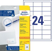 Zweckform 6172 Universal-Etiketten ultragrip - 64,6 x...