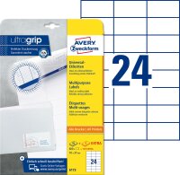 Zweckform 6173 Universal-Etiketten ultragrip - 70 x 37...