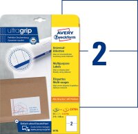 Zweckform 6176 Universal-Etiketten ultragrip - 210 x 148...