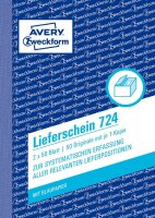 Zweckform 724 Lieferschein, DIN A6, vorgelocht, 2 x 50...