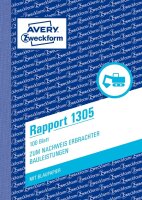 Zweckform 1305 Rapport, DIN A6, vorgelocht, 100 Blatt,...