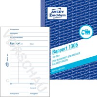 Zweckform 1305 Rapport, DIN A6, vorgelocht, 100 Blatt,...