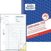 Zweckform 1722 Lieferschein, DIN A6,...