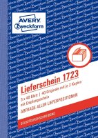 Zweckform 1723 Lieferscheine mit Empfangsschein, DIN A6,...