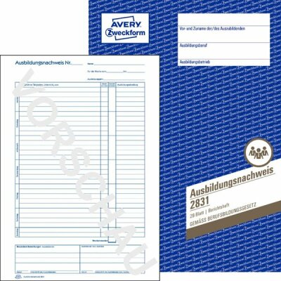 Zweckform 2831 Ausbildungsnachweis A4