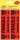 Warnhinweise, 119 x 38 mm, vorgedruckt, 5 Blatt/10 Etiketten leuchtrot
