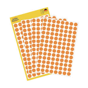 AVERY Zweckform Markierungspunkte, Durchmesser 8 mm, orange (7203178)