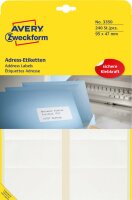 Zweckform 3350 Adress-Etiketten - 95 x 47 mm,...