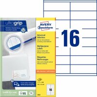 Zweckform 3423 Universal-Etiketten ultragrip - 105 x 35...