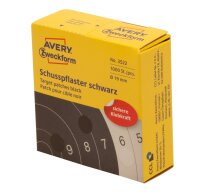 Zweckform 3522 1000St Haftetikett D.19mm schwarz