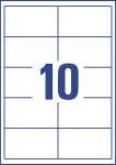 Universal-Etiketten - 97 x 55 mm, weiß, 1.000 Etiketten, permanent