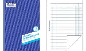 AVERY Zweckform Formularbuch 2 Kol onnen-Durchschreibbuch (7200450)