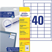 Zweckform 4780 Universal-Etiketten ultragrip - 48,5 x...