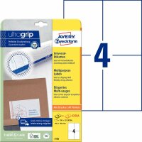 Zweckform 6120 Universal-Etiketten ultragrip - 105 x 148...