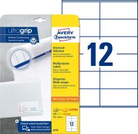 Zweckform 6175 Universal-Etiketten ultragrip - 105 x 48...