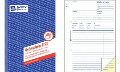 Zweckform 728 Lieferscheine mit Empfangsschein, DIN A4, mit Empfangsschein, 3 x 50 Blatt, weiß, gelb, rosa