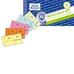 Nummernblock - 5-farbig, 10 Blocks nummeriert 1-1000 2 Blocks je Farbe