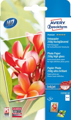 Zweckform Inkjet Fotopapier 10x15 50x1ST C255050 GlossyP.250g