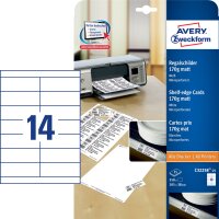 Zweckform C32258-25 105x38mm Laserpapier Regalschild