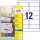 Adress-Etiketten 99,1 x 42,3 mm, weiß, 300 Etiketten/25 Blatt, perm