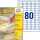 Universal-Etiketten ablösbar weiß 35,6 x 16,9 mm
