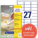 Universal-Etiketten - 63,5 x 29,6 mm, weiß, 810...