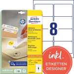 AVERY Zweckform Universal-Etiketten , 96 x 63,5 mm, weiß (7234525)