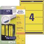 Rückenschild I+L+K kurz/breit, gelb, A4, 61x192 mm,...