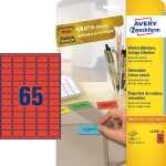 AVERY Zweckform Stick&Lift Etikette n, 38,1 x 21,2 mm, rot (72047902)