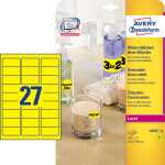 Etiketten Sonderfarben, 63,5 x 29,6 mm 25 Blatt/675 Etiketten neongelb