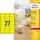 Etiketten Sonderfarben, 63,5 x 29,6 mm 25 Blatt/675 Etiketten neongelb