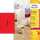 AVERY Zweckform Stick&Lift Etikette n, 210 x 297 mm, rot (7206005)