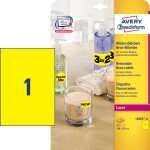 AVERY Zweckform Stick&Lift Etikette n, 210 x 297 mm, gelb (72600625)