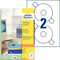 Zweckform L6015-25 CD-Etiketten, Ø 117 mm, 25...