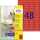 AVERY Zweckform Mini-Etiketten, 45, 7 x 21,2 mm, rot (7206038)