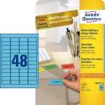 AVERY Zweckform Mini-Etiketten, 45, 7 x 21,2 mm, blau (7206039)