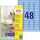 AVERY Zweckform Mini-Etiketten, 45, 7 x 21,2 mm, blau (7206039)