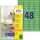 AVERY Zweckform Mini-Etiketten, 45, 7 x 21,2 mm, grün (7206040)