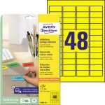 AVERY Zweckform Mini-Etiketten, 45, 7 x 21,2 mm, gelb (7206041)