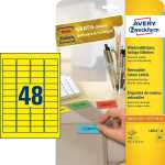 AVERY Zweckform Mini-Etiketten, 45, 7 x 21,2 mm, gelb (7206041)