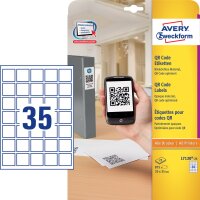 Zweckform L7120-25 875St Etikett QR Code 35x35mm weiß