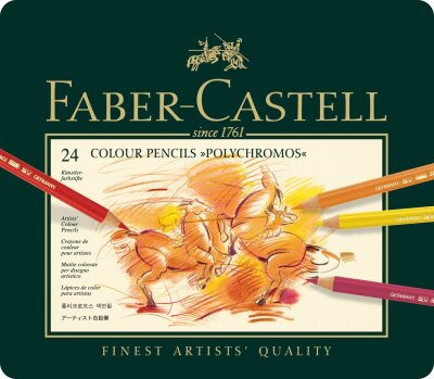 Faber Castell Farbstift Polychromos 24er Metalletui