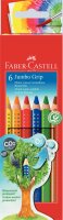 Faber Castell Buntstift Jumbo Grip 6er-Kartonetui