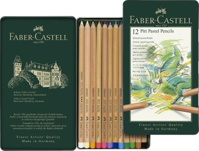 Faber Castell Farbstift Pitt Pastel 12er Metalletui