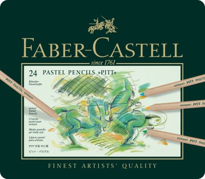 Faber Castell Farbstift Pitt Pastel 24er Metalletui