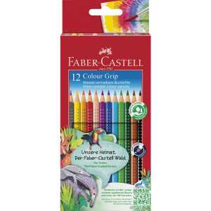 Faber Castell Buntstift Colour Grip 3,3 mm 12er Kartonetui